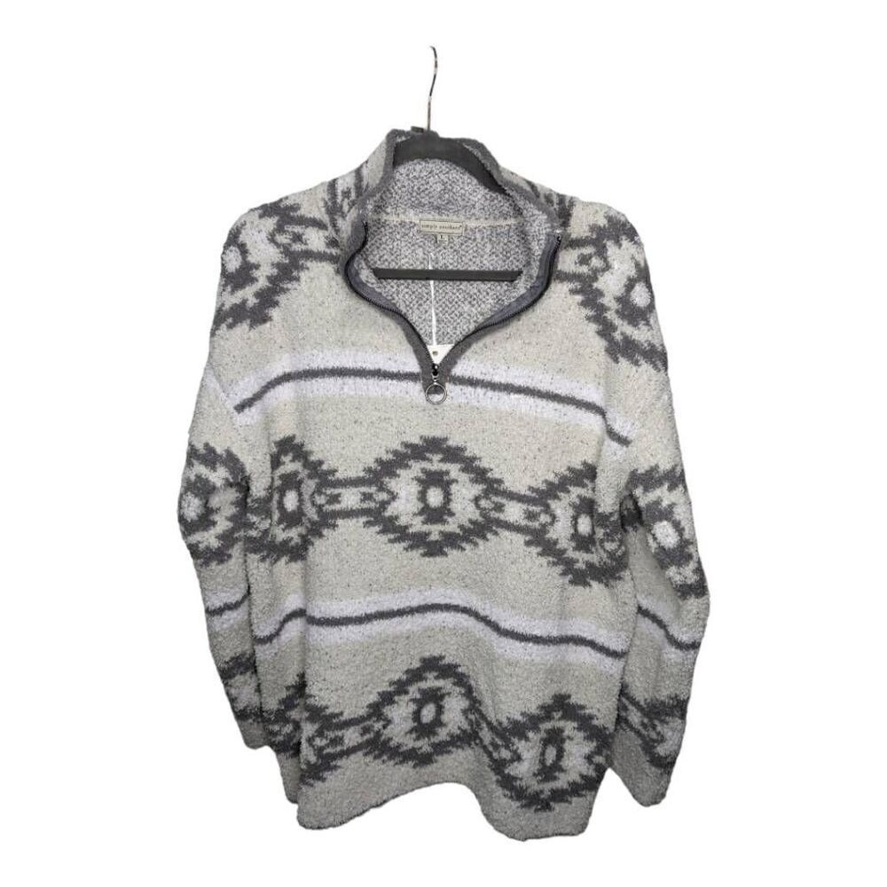 Simply Southern Soft N Cozy Quarter Zip Tribal Pullover